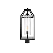 Elegant Lighting Zora 26" Tall Post Light Black