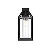 Elegant Lighting Zora 19" Tall Outdoor Wall Sconce Black