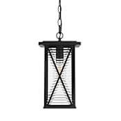 Elegant Lighting Jada 8" Wide Outdoor Mini Pendant Black