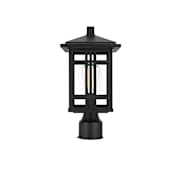 Elegant Lighting Harley 15" Tall Post Light Black
