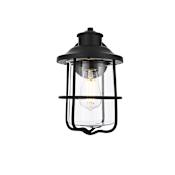 Elegant Lighting Huxley 12" Tall Outdoor Wall Sconce Black
