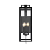 Elegant Lighting Jairo 4 Light 26" Tall Outdoor Wall Sconce Black