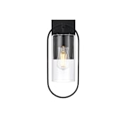Elegant Lighting Jaxson 15" Tall Outdoor Wall Sconce Black