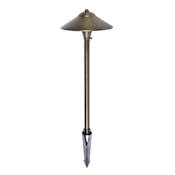 Elegant Lighting Single Aera 12V Center Mount Path Light Antique Brass