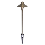 Elegant Lighting Single Aera 12V Center Mount Path Light Antique Brass