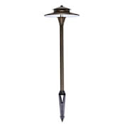 Elegant Lighting Single Aera 12V Center Mount Path Light Antique Brass