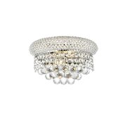 Elegant Lighting Primo 2 Light 6" Tall Wall Sconce with Clear Royal Cut Crystals Chrome