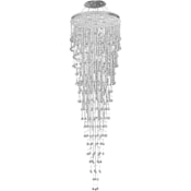 Elegant Lighting Galaxy 16 Light 36" Wide Crystal Chandelier with Clear Royal Cut Crystals Chrome