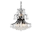 Elegant Lighting Toureg 10 Light 19" Wide Crystal Pendant with Clear Royal Cut Crystals Black