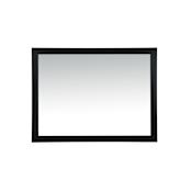 Elegant Lighting Aqua 48" W x 36" H Traditional Rectangular Framed Bathroom Wall Mirror Black
