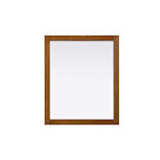 Elegant Lighting Norah 30"W x 36"H Rectangular Flat Medium Density Fiberboard (MDF) Framed Accent Mirror Brandy Walnut