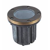 Elegant Lighting Single Aera 6" Wide 12V In-Ground Well Light Antique Brass