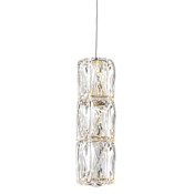 Elegant Lighting Polaris Single Light 6" Wide Integrated LED Pendant Chrome
