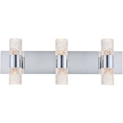 Elegant Lighting Vega 6 Light 24" Wide Integrated LED Bathroom Vanity Light Chrome