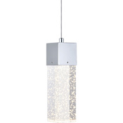 Elegant Lighting Novastella Single Light 5" Wide LED Suspension Mini Pendant Chrome
