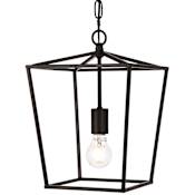 Elegant Lighting Maddox Single Light 9-3/4" Wide Mini Pendant Black