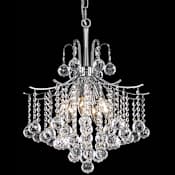 Elegant Lighting Amelia 6 Light 17" Wide Chandelier Chrome
