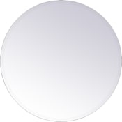 Elegant Lighting Gracin 28" Diameter Traditional Circular Frameless Bathroom Wall Mirror Clear