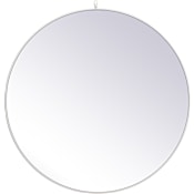 Elegant Lighting Eternity 45" Diameter Traditional Circular Framed Bathroom Wall Mirror White