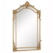 Elegant Lighting Antique 30" W x 48" H Arched Framed Accent Wall Mirror Clear Mirror