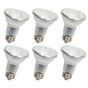 Elegant Lighting 7 Watt Dimmable PAR20 Medium (E26) LED Bulb 5000K - Pack of 6 Silver / Chrome