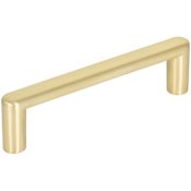 Elements Gibson 3-3/4" Center to Center Soft Square Cabinet Handle / Drawer Pull Brushed Gold