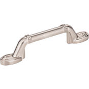 Elements Vienna 3" Center to Center Stately Traditional Tuscan Cabinet Handle / Drawer Pull Satin Nickel