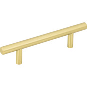 Elements Naples 3" Center to Center Solid Steel Bar Style Cabinet Handle / Drawer Pull with Mounting Hardware Brushed Gold