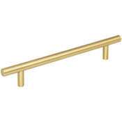 Elements Naples 6-5/16" (160 mm) Center to Center Solid Steel Bar Style Cabinet Handle / Drawer Pull with Mounting Hardware Brushed Gold