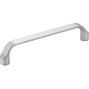 Elements Brenton 5-1/16" (128mm) Center to Center Contemporary Designer Cabinet Handle / Drawer Pull Brushed Chrome