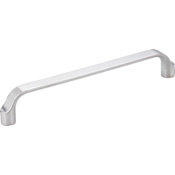 Elements Brenton 6-5/16" (160mm) Center to Center Contemporary Designer Cabinet Handle / Drawer Pull - Aging in Place Brushed Chrome