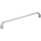 Elements Brenton 7-9/16" (192mm) Center to Center Contemporary Designer Cabinet Handle / Drawer Pull - Aging in Place Brushed Chrome