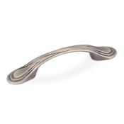 Elements Westbury 3" Center to Center Traditional Arch Bow Cabinet Handle / Drawer Pull Brushed Pewter