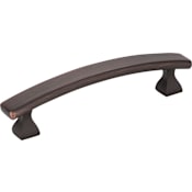 Elements Hadly 3-3/4 Inch Center to Center Curved Square Bar Cabinet Handle / Drawer Pull Brushed Oil Rubbed Bronze