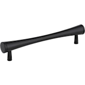Elements Sedona 5-1/16" (128mm) Center to Center Concave Hourglass Bar Style Cabinet Handle / Drawer Pull Matte Black