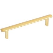 Elements William 5-1/16 Inch Center to Center Bar Cabinet Pull Brushed Gold