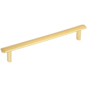 Elements William 6-5/16 Inch Center to Center Bar Cabinet Pull Brushed Gold