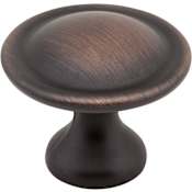 Elements Watervale 1-1/8" Round Traditional Classic Mushroom Cabinet / Drawer Knob Brushed Oil Rubbed Bronze