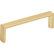 Elements Walker 2 - 3-3/4" Center to Center Slim Cabinet Handle Pulls Brushed Gold