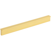 Elements Brewer 6-1/4 Inch Center to Center Rectangular Cabinet Pull Brushed Gold