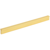 Elements Brewer 8-13/16 Inch Center to Center Rectangular Cabinet Pull Brushed Gold