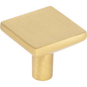 Elements Walker 2 - 1-1/4" Slim Square Cabinet Knobs Brushed Gold