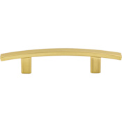 Elements Thatcher 3" Center to Center Curved Bar Cabinet Handle / Drawer Pull with Mounting Hardware Brushed Gold