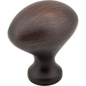 Elements Merryville 1-1/8" Wide Traditional Oval Egg Football Cabinet Knob / Drawer Knob Brushed Oil Rubbed Bronze