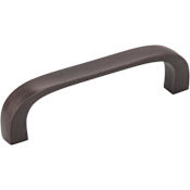 Elements Slade 3" Center to Center Contemporary Curved Corner Cabinet Handle / Drawer Pull Brushed Oil Rubbed Bronze