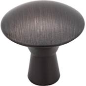 Elements Zachary 1-1/16" Round Dome Sleek Mushroom Button Cabinet Knob / Drawer Knob Brushed Oil Rubbed Bronze