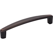 Elements Lindos 5" Center to Center Beaded Rope Edge Classic Cabinet Handle / Drawer Pull Brushed Oil Rubbed Bronze