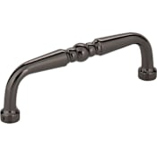 Elements Madison 3" Center to Center Traditional Knuckled Cabinet Handle / Drawer Pull Black Nickel