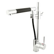 Elements Of Design Kitchen Faucet Single Handle with Pull Out Spray Chrome