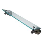 Elements Of Design 20" Wall Mounted Glass Shelf from the New Orleans Collection Oil Rubbed Bronze